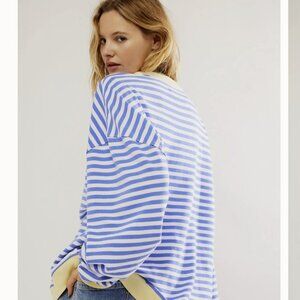 CURRENT! We the Free - Free People - Classic Stripped Crewneck - Size XL - NWOT